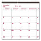 Brownline Monthly Desk Pad Calendar 22 X 17 White/burgundy Sheets Black Binding Black Corners 12-month (jan To Dec): 2023 - School Supplies