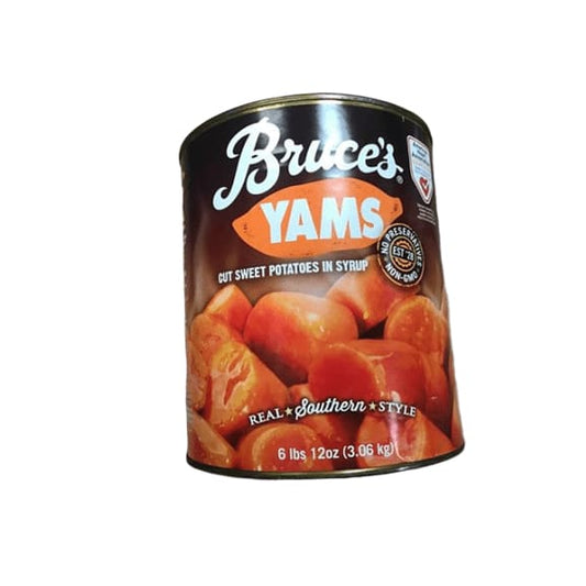 Bruce's, Yams, Cut Sweet Potatoes in Syrup, 108 oz - ShelHealth.Com