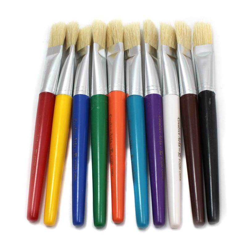 Brushes Stubby Flat 10 Set (Pack of 6) - Paint Brushes - Charles Leonard