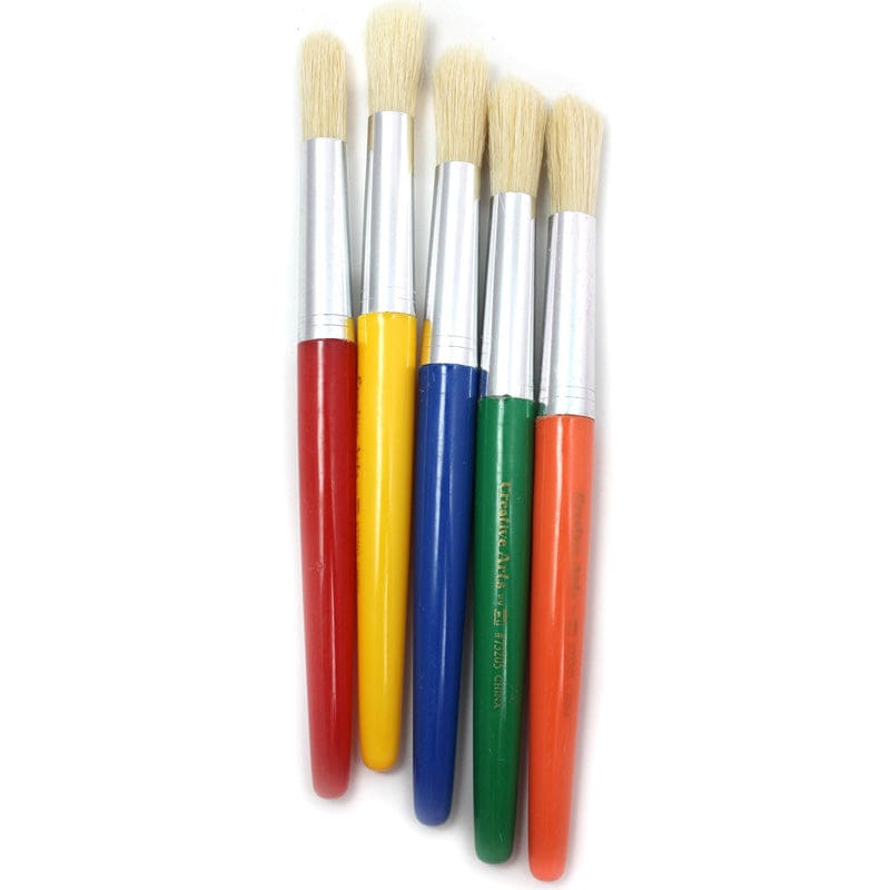 Brushes Stubby Round 5 Set (Pack of 12) - Paint Brushes - Charles Leonard