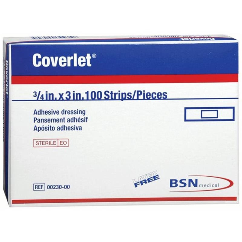 BSN Medical Coverlet Adhesive Dress 3/4 X 3 Fabric Case of 12 - Wound Care >> Basic Wound Care >> Bandage - BSN Medical