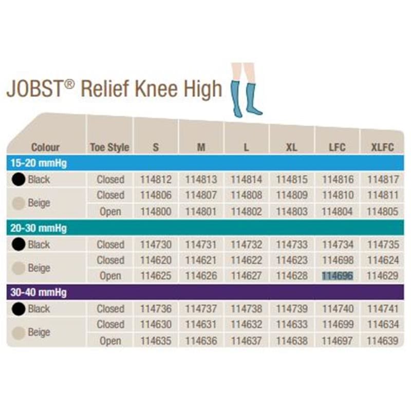 BSN Medical Jobst Large Full Calf Open Toe Pair - Apparel >> Stockings and Socks - BSN Medical