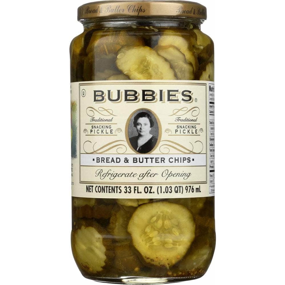 Bubbies Bubbies Pickle Bread and Butter Chips, 33 oz