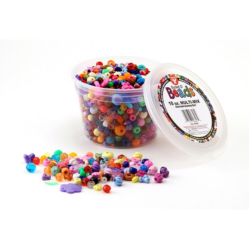 Bucket O Beads Multi Mix 10 Oz (Pack of 6) - Beads - Hygloss Products Inc.