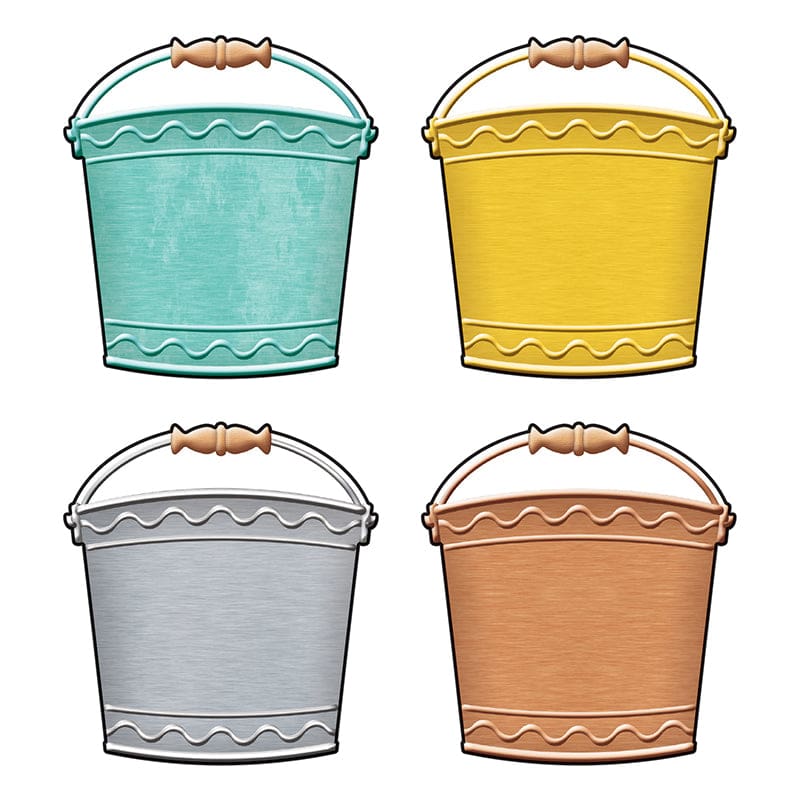 Buckets Mini Accents Variety Pk I Love Metal (Pack of 10) - Accents - Trend Enterprises Inc.