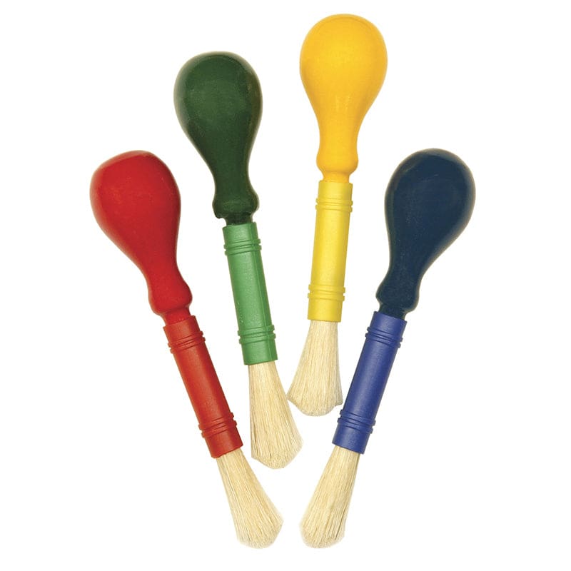 Bulb Handle Brush 4 Pk Assorted Colors (Pack of 10) - Paint Brushes - Dixon Ticonderoga Co - Pacon