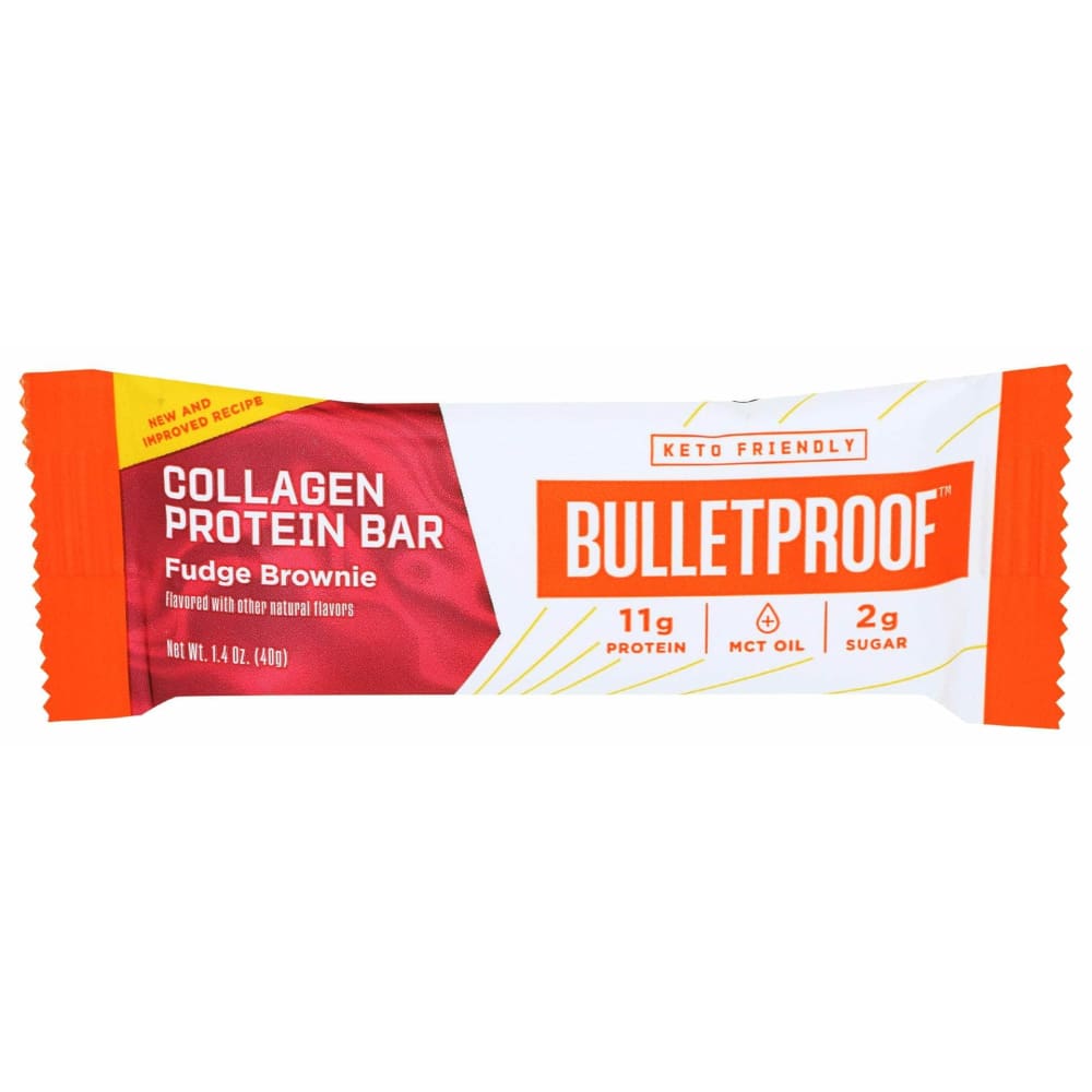 BULLETPROOF BULLETPROOF Collagen Protein Bar Fudge Brownie, 1.4 oz