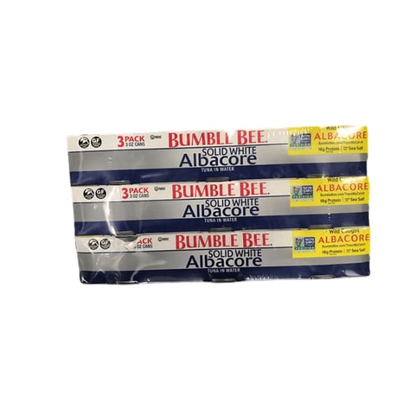 Bumble Bee Solid White Albacore Tuna In Water, 9 x 3 oz. - ShelHealth.Com