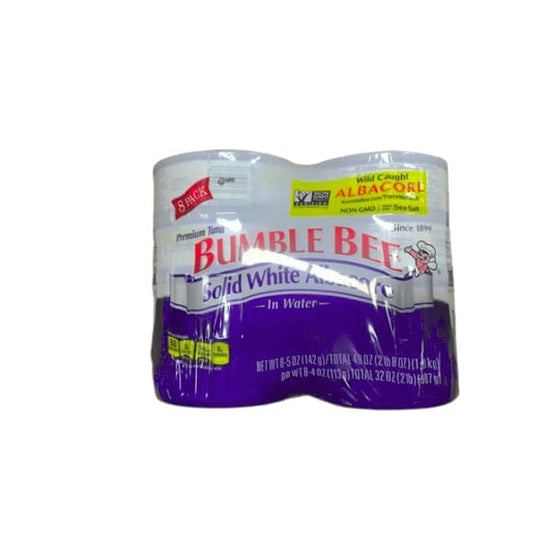 Bumble Bee Tuna Solid White Albacore in Water, Canned, 5 oz (Pack of 8) - ShelHealth.Com