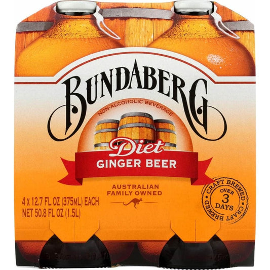 BUNDABERG BUNDABERG Soda Gngr Beer Diet 4Pk, 1500 ml