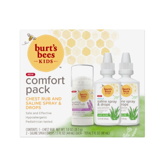 Burt’s Bees Kids’ Chest Rub Stick Saline Spray and Drops Comfort Pack - Children’s Products - Burt’s Bees