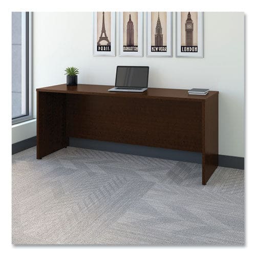 Bush Series C Collection Desk Shell 66 X 29.38 X 29.88 Hansen Cherry/graphite Gray - Furniture - Bush®