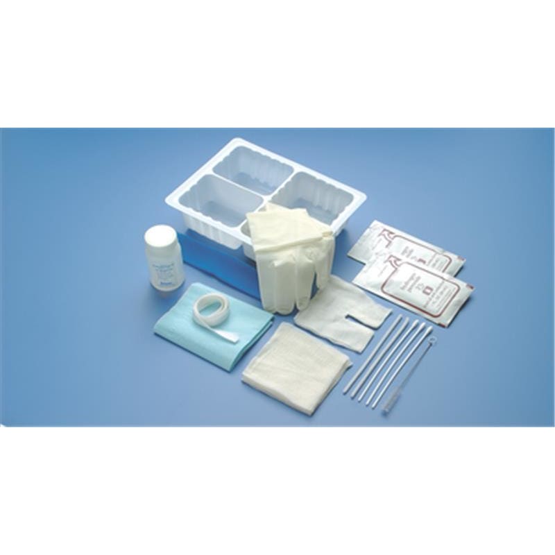 Busse Hospital Disposables Trach Care Tray With Saline Case of 20 - Respiratory >> Tracheostomy - Busse Hospital Disposables