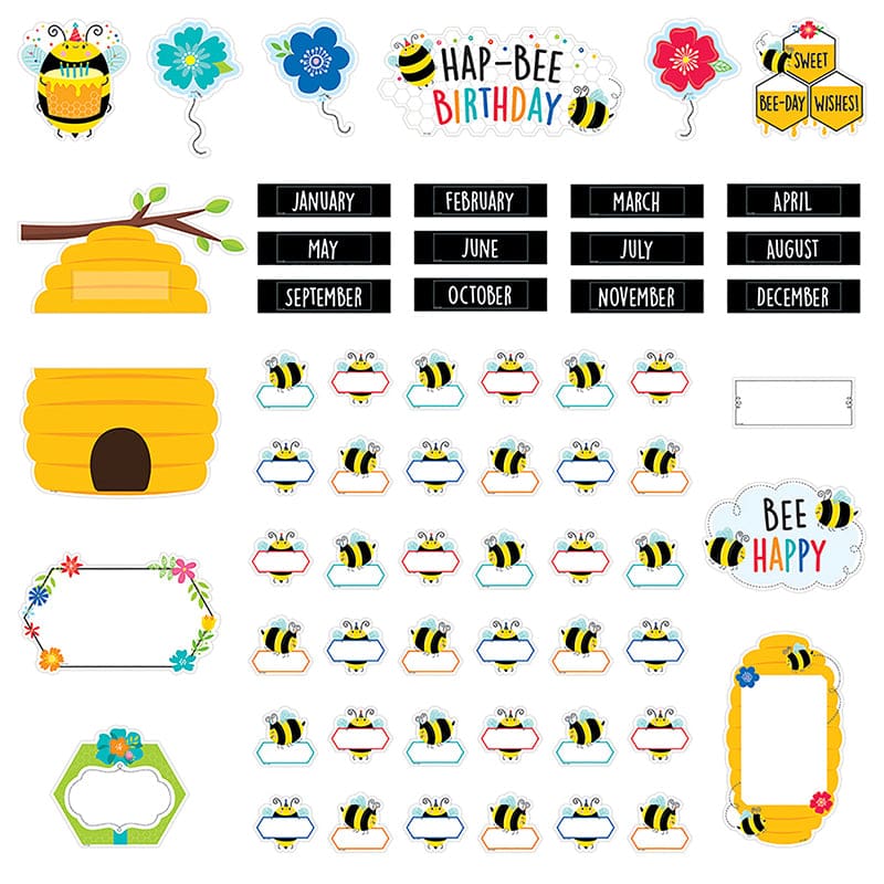 Busy Bees Birthday Bees Mini Bb Set (Pack of 6) - Classroom Theme - Creative Teaching Press