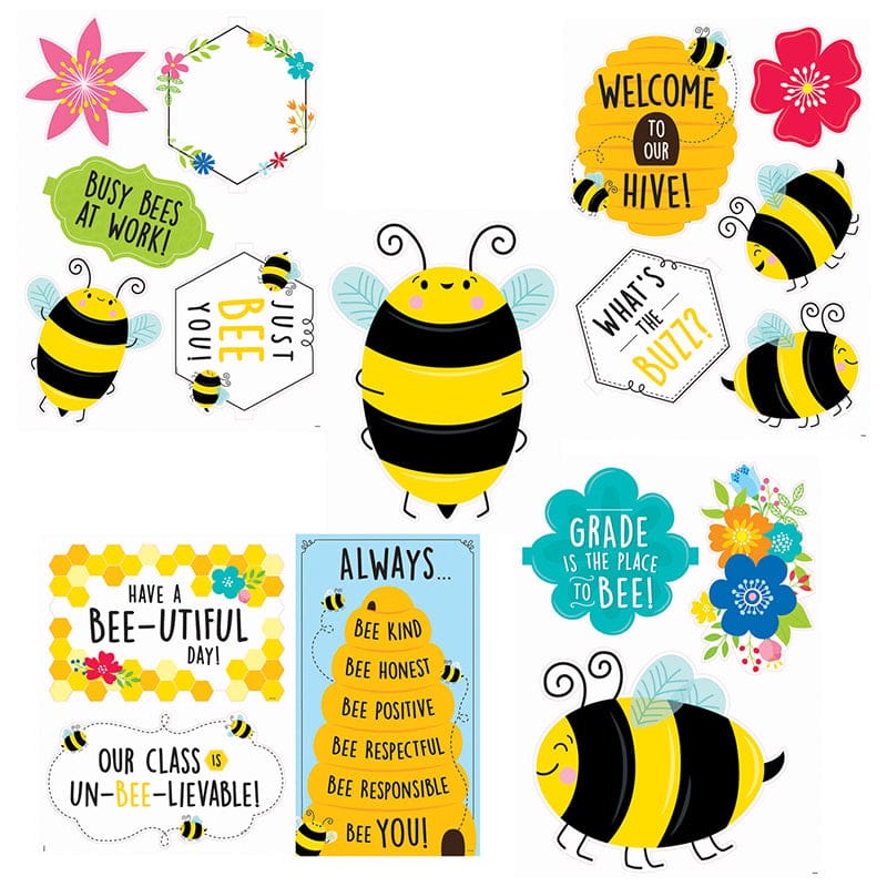 Busy Bees Bulletin Board Set (Pack of 3) - Classroom Theme - Creative Teaching Press