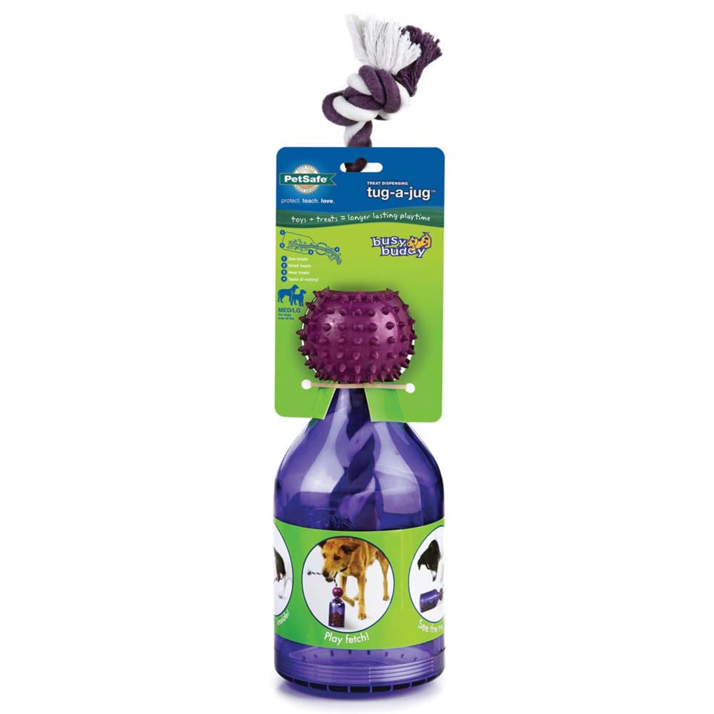 Busy Buddy Tug-a-Jug Dog Toy Purple Medium Large - Pet Supplies - Busy Buddy