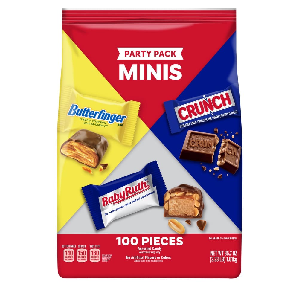 Butterfinger & Co. Assorted Party Pack Mini 100 pc. - Butterfinger