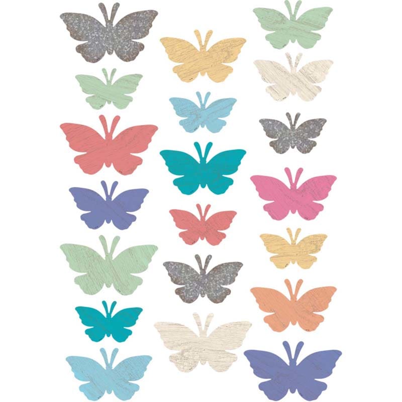 Butterflies Accents Assorted Sizes Home Sweet Classroom (Pack of 6) - Accents - Teacher Created Resources
