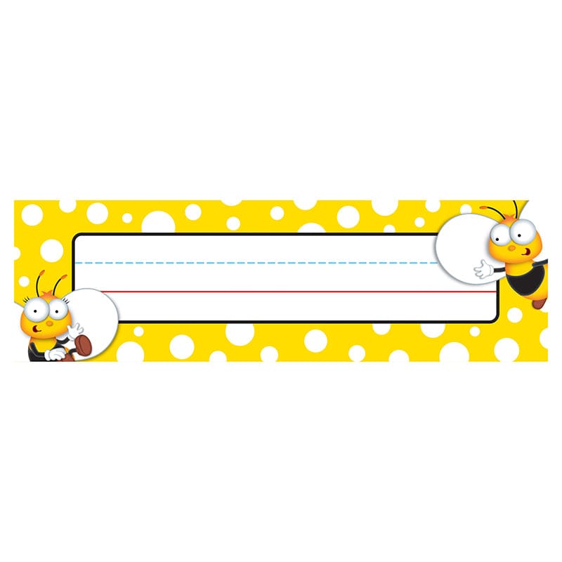 Buzz-Worthy Bees Nameplates (Pack of 10) - Name Plates - Carson Dellosa Education