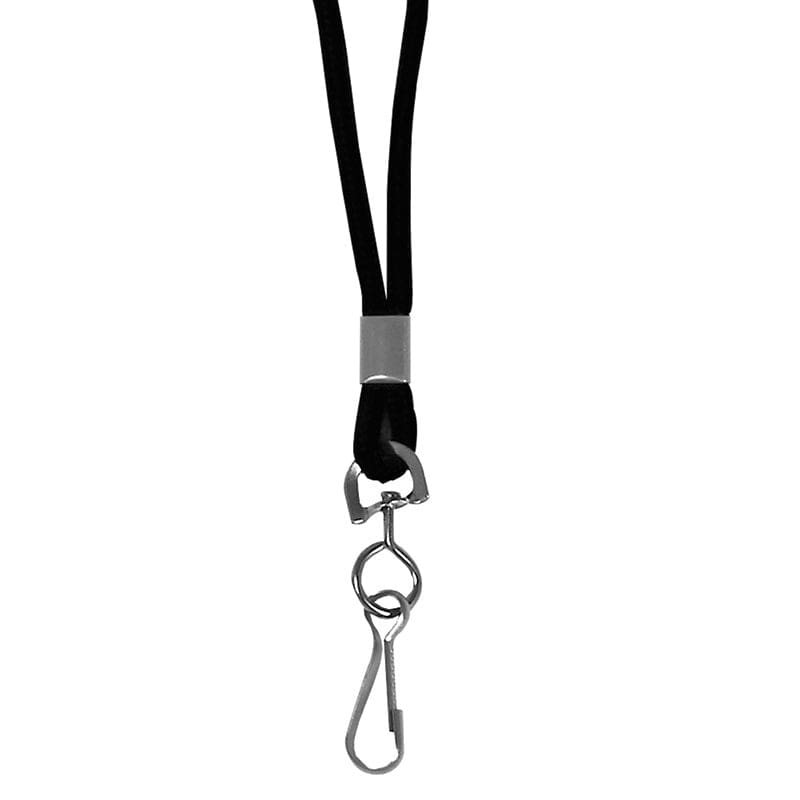 C Line Blk Std Lanyard With Swivel Hook (Pack of 12) - Whistles - C-Line Products Inc