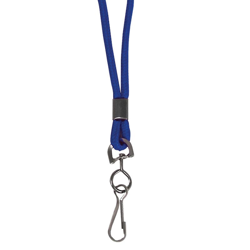 C Line Blue Std Lanyard With Swivel Hook (Pack of 12) - Whistles - C-Line Products Inc