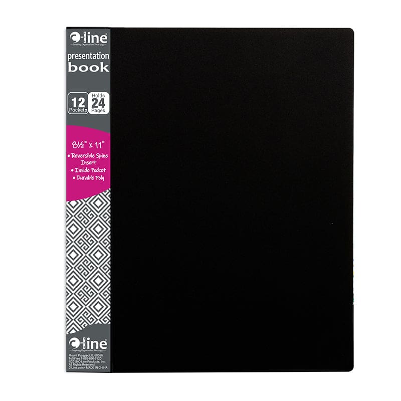 C Line Bound 12 Pocket Sheet Protector Presentation Book (Pack of 10) - Sheet Protectors - C-Line Products Inc