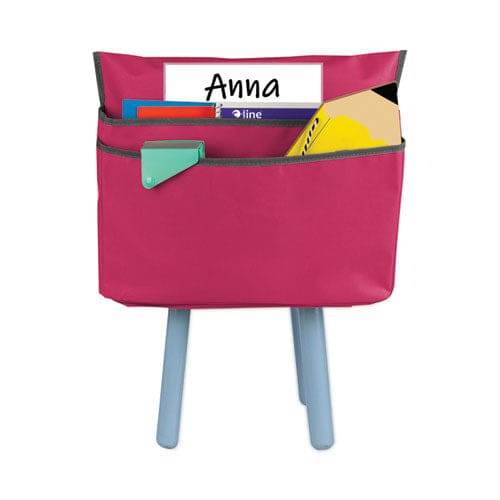 C-Line Chair Cubbies For Most Classroom Chair Styles Large 18 X 13.25 Fabric/vinyl Sunset Red - Furniture - C-Line®