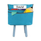 C-Line Chair Cubbies For Most Classroom Chair Styles Medium 16.37 X 13.5 Fabric/vinyl Seaside Blue - Furniture - C-Line®