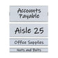 C-Line Clear Magnetic Label Holders Side Load 6 X 1 10/pack - Office - C-Line®