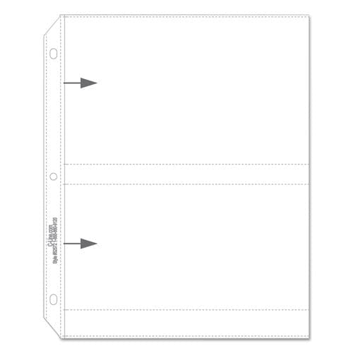 C-Line Clear Photo Pages For Four 5 X 7 Photos 3-hole Punched 11.25 X 8.13 50/box - Office - C-Line®