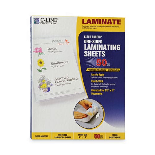 C-Line Cleer Adheer Self-adhesive Laminating Film 2 Mil 9 X 12 Gloss Clear 50/box - Technology - C-Line®