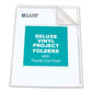 C-Line Deluxe Vinyl Project Folders Letter Size Clear 50/box - School Supplies - C-Line®