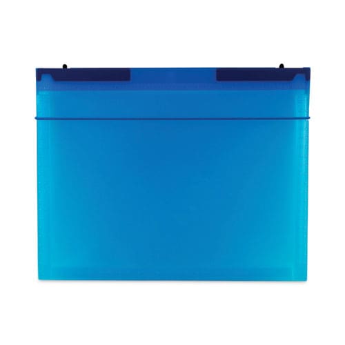 C-Line Expanding File With Hang Tabs Pre-printed Index-tab Inserts 12 Sections 1 Capacity Letter Size 1/6-cut Tabs Blue - School Supplies -
