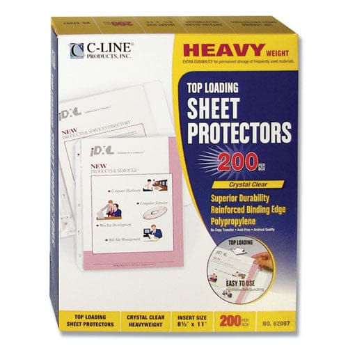 C-Line Heavyweight Polypropylene Sheet Protectors Clear 2 11 X 8.5 200/box - School Supplies - C-Line®