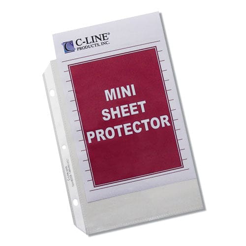 C-Line Heavyweight Polypropylene Sheet Protectors Clear 2 8.5 X 5.5 50/box - School Supplies - C-Line®