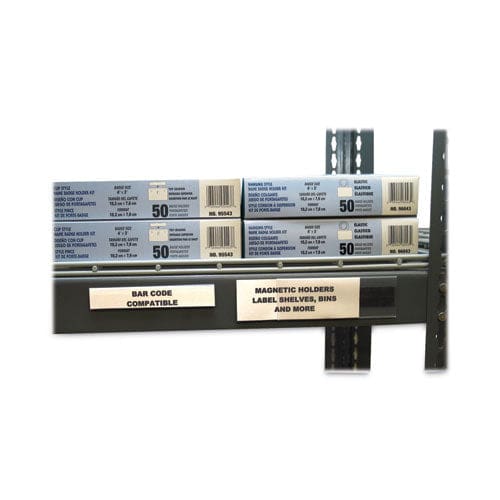 C-Line Hol-dex Magnetic Shelf/bin Label Holders Side Load 0.5 X 6 Clear 10/box - Office - C-Line®