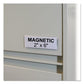 C-Line Hol-dex Magnetic Shelf/bin Label Holders Side Load 1 X 6 Clear 10/box - Office - C-Line®