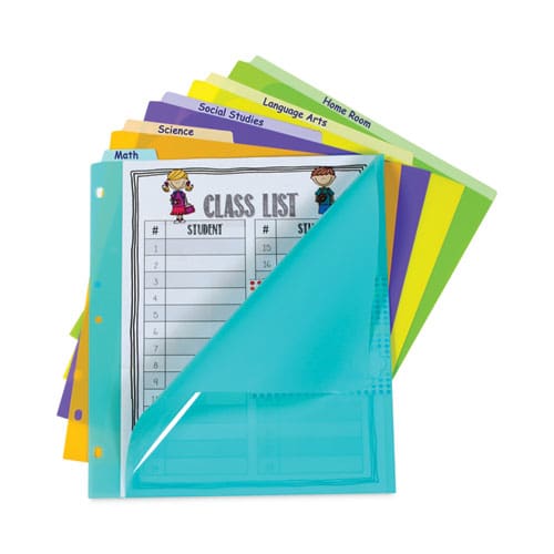 C-Line Index Dividers With Vertical Tab 5-tab 11.5 X 10 Assorted 1 Set - School Supplies - C-Line®