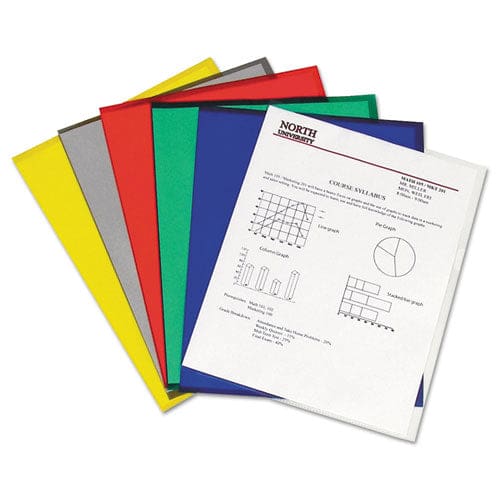 C-Line Poly Project Folders Letter Size Assorted Colors 25/box - School Supplies - C-Line®