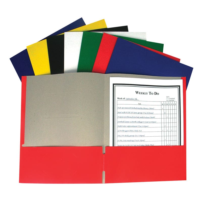 C Line Portfolio with O Prongs Asst (Pack of 12) - Folders - C-Line Products Inc