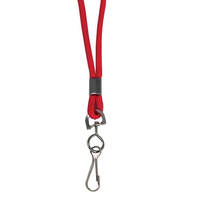 C Line Red Std Lanyard With Swivel Hook (Pack of 12) - Whistles - C-Line Products Inc