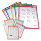 C-Line Reusable Dry Erase Pockets 9 X 12 Assorted Primary Colors 5/pack - School Supplies - C-Line®