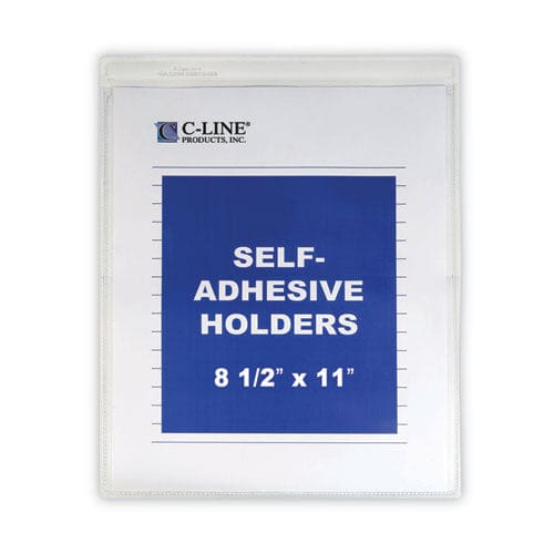 C-Line Self-adhesive Shop Ticket Holders Super Heavy 15 Sheets 8.5 X 11 50/box - School Supplies - C-Line®