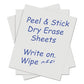 C-Line Self-stick Dry Erase Sheets 8.5 X 11 White Surface 25/box - School Supplies - C-Line®