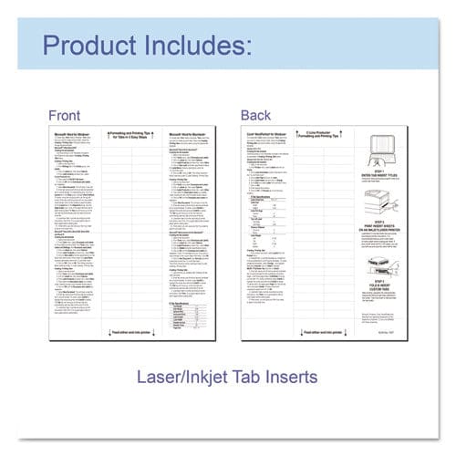 C-Line Sheet Protectors With Index Tabs Clear Tabs 2 11 X 8.5 8/set - School Supplies - C-Line®