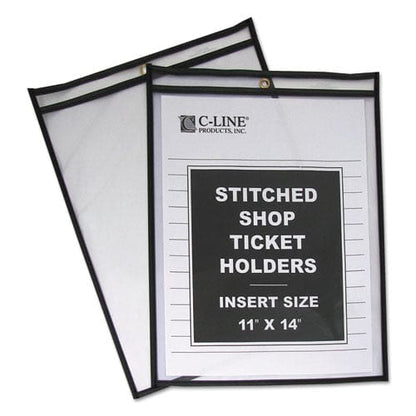 C-Line Shop Ticket Holders Stitched Both Sides Clear 75 Sheets 11 X 14 25/box - School Supplies - C-Line®