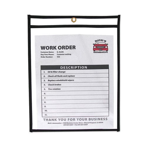 C-Line Shop Ticket Holders Stitched Both Sides Clear 75 Sheets 9 X 12 25/box - School Supplies - C-Line®