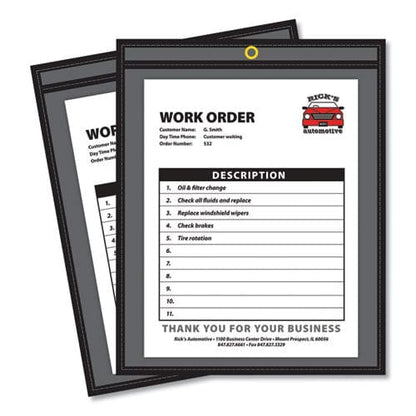 C-Line Shop Ticket Holders Stitched One Side Clear 75 Sheets 9 X 12 25/box - School Supplies - C-Line®