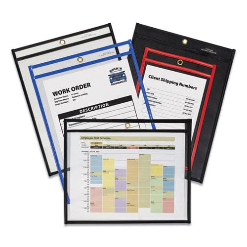 C-Line Shop Ticket Holders Stitched Sides Clear 50 Sheets 11 X 8.5 25/box - School Supplies - C-Line®