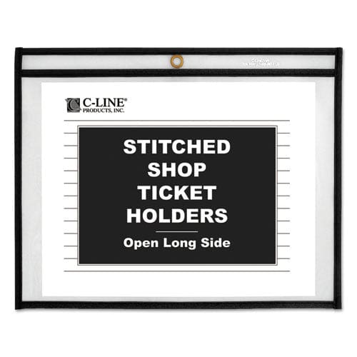 C-Line Shop Ticket Holders Stitched Sides Clear 50 Sheets 11 X 8.5 25/box - School Supplies - C-Line®
